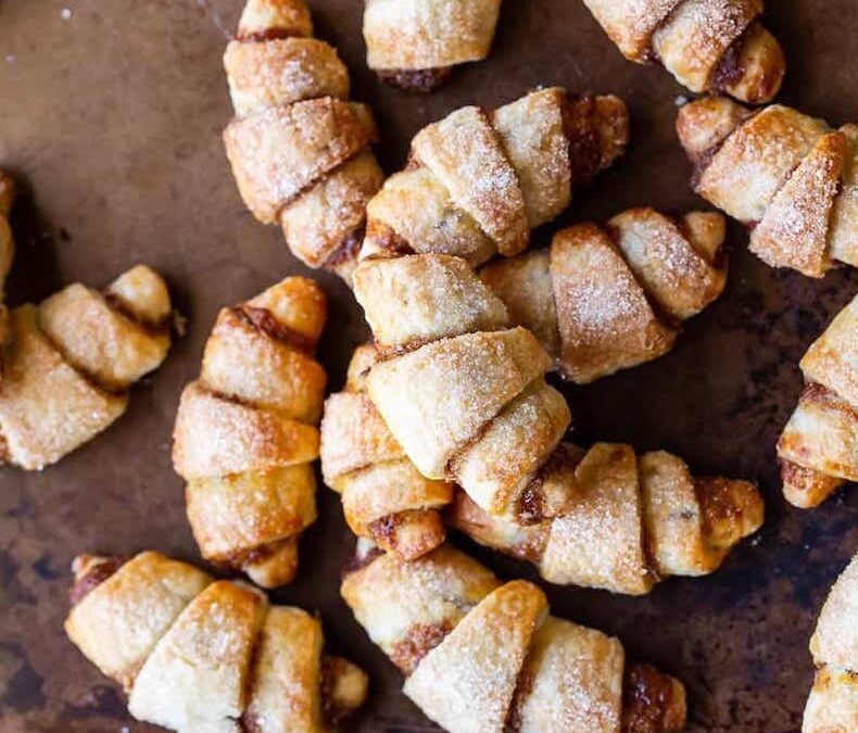 RUGELACH with APRICOT PRESERVES