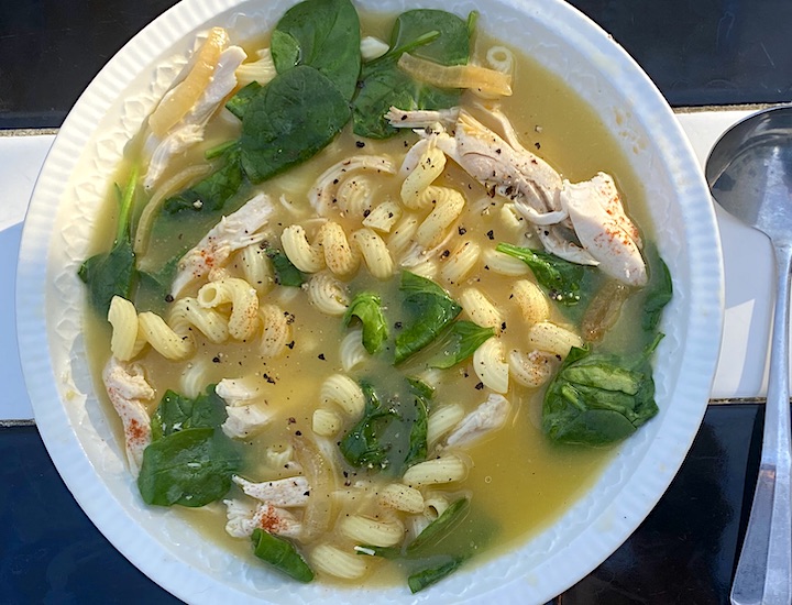 CHICKEN CAVATAPPI MOOD~LE SOUP