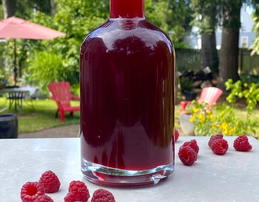 SUMMERTIME RASPBERRY BASIL SHRUB