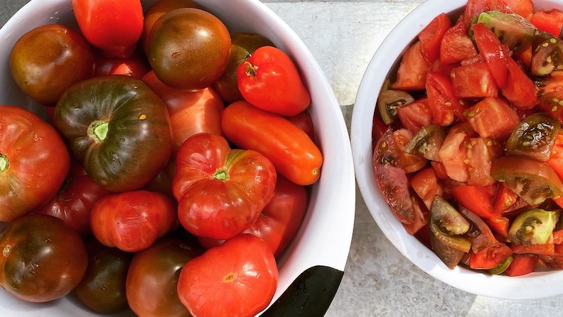 TOMATOES ~ FREEZING NOW, COOKING LATER