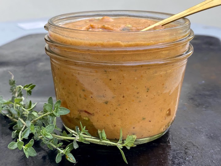 DRESSING for SUMMER ~ BLISTERED HEIRLOOM TOMATO THYME DRESSING